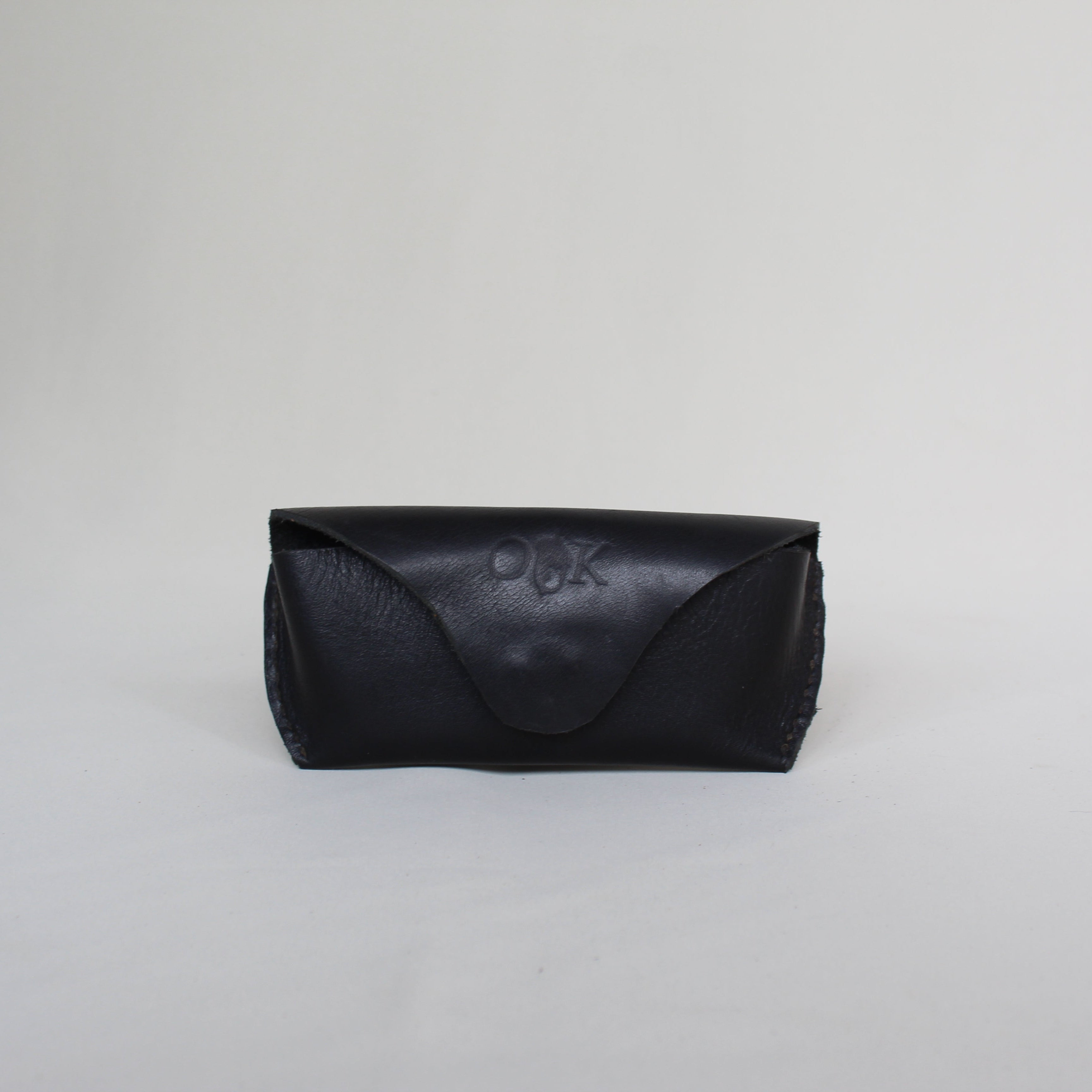Leather Sunglasses Case - Black