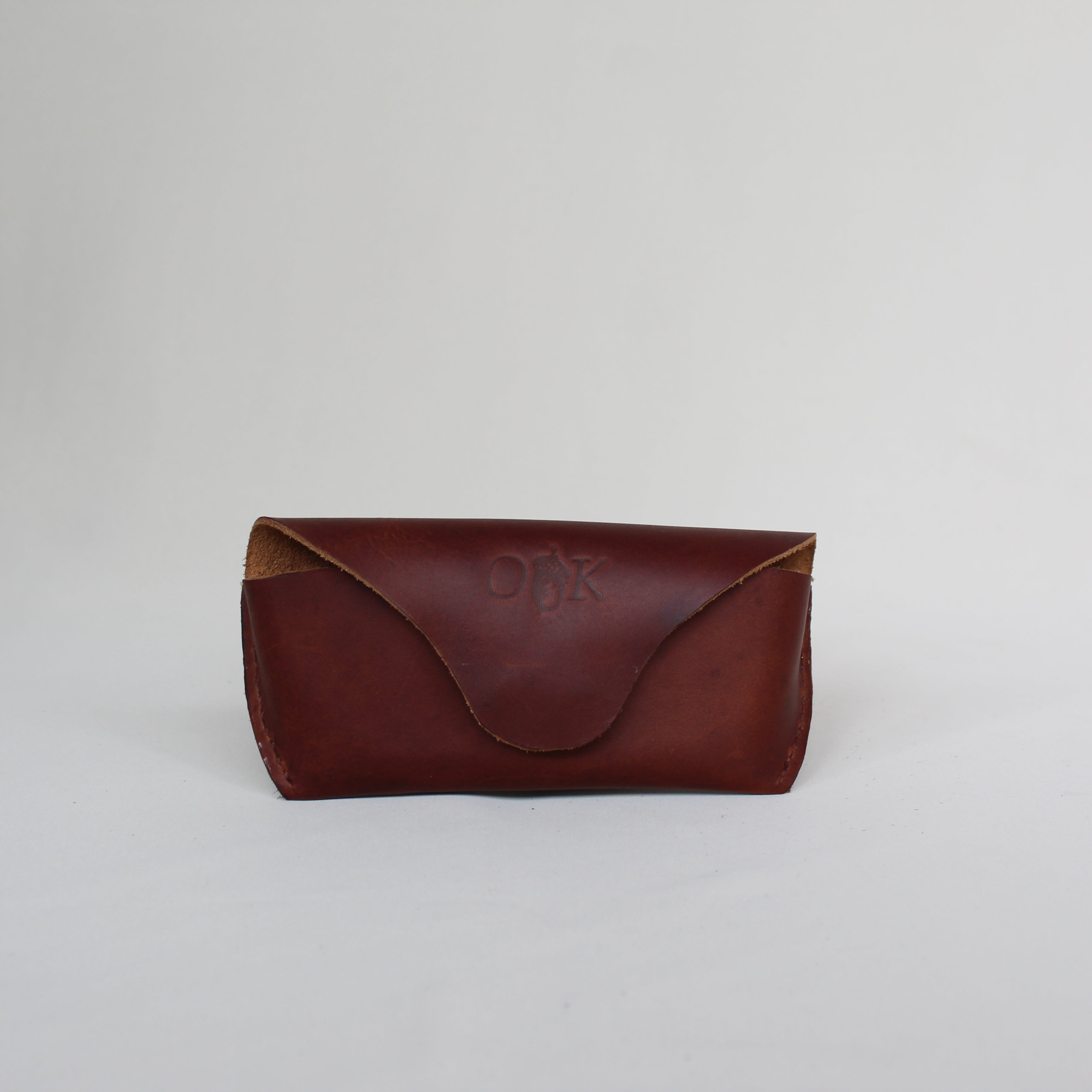 Leather Sunglasses Case - Cognac