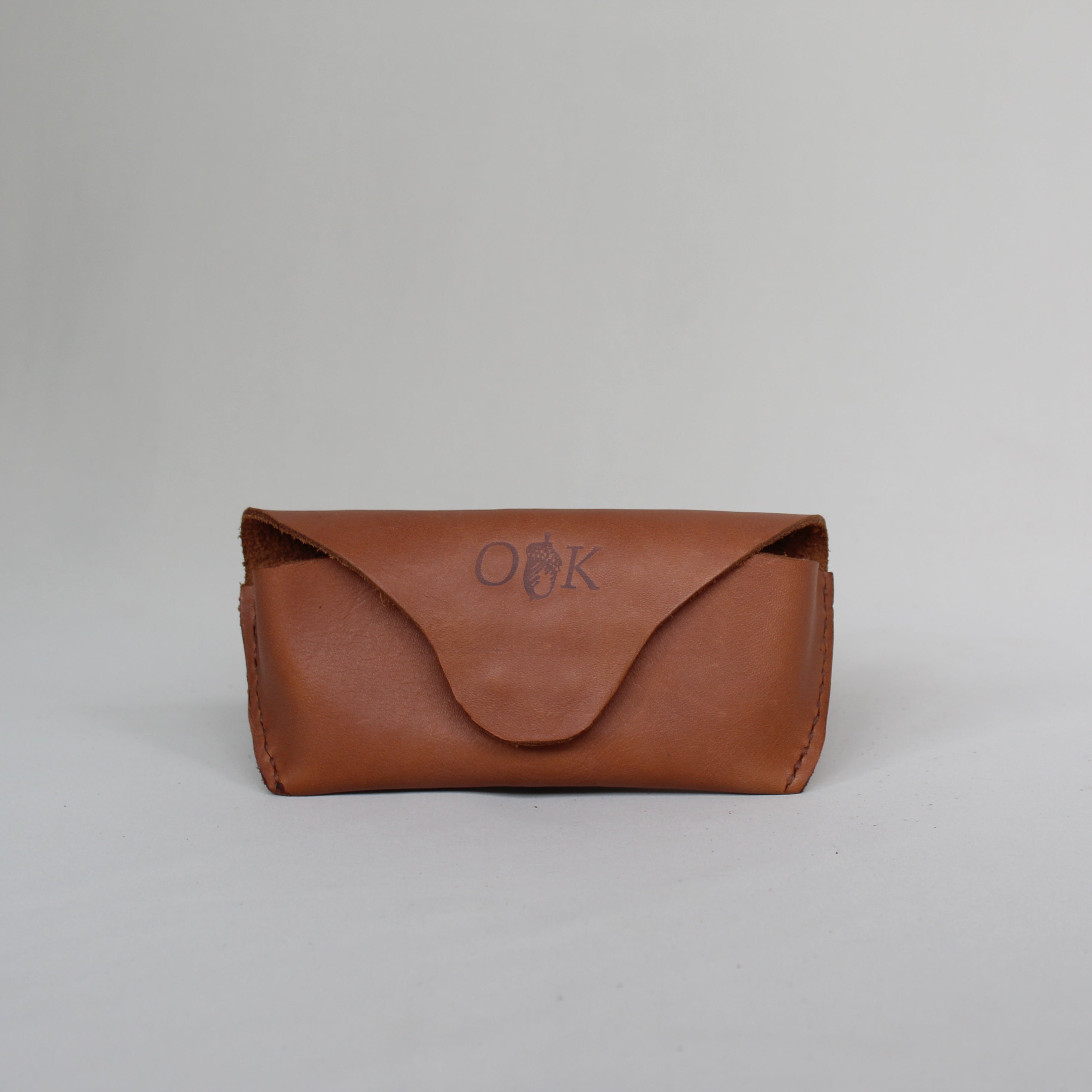 Leather Sunglasses Case - Tan