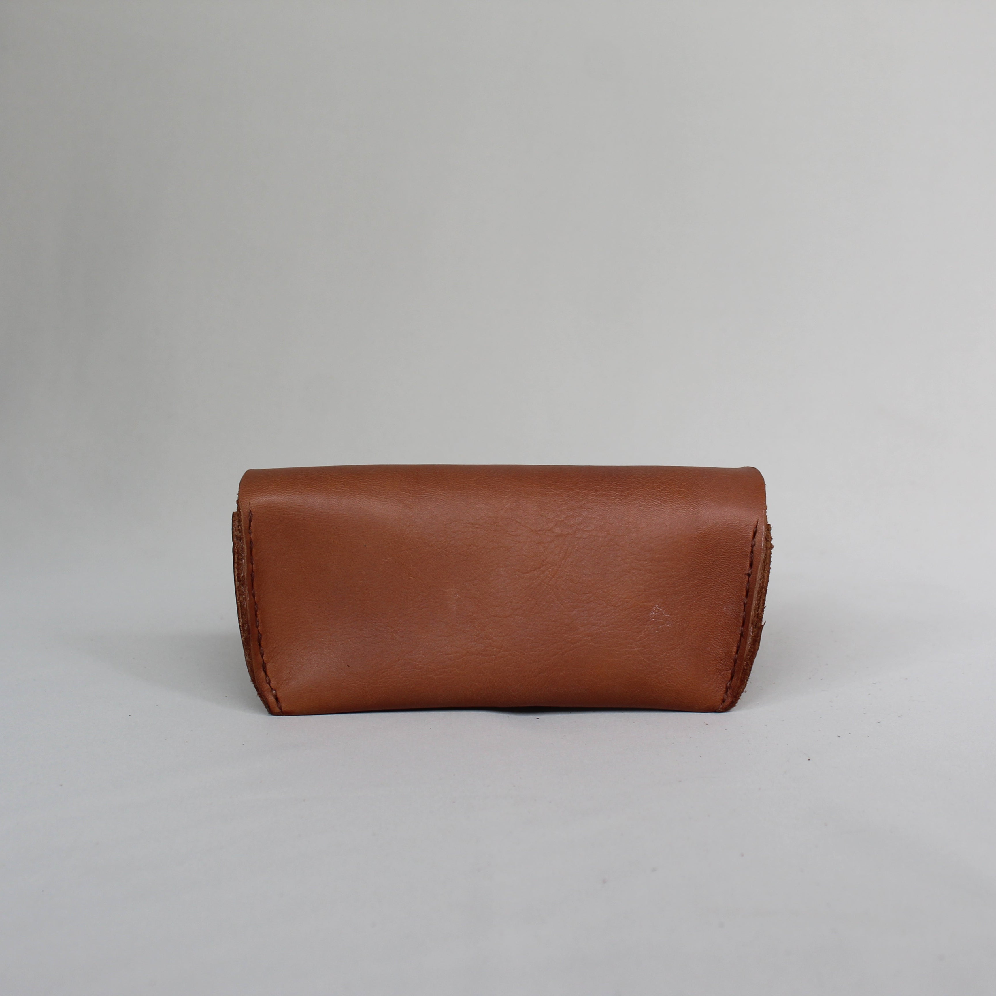 Leather Sunglasses Case - Tan
