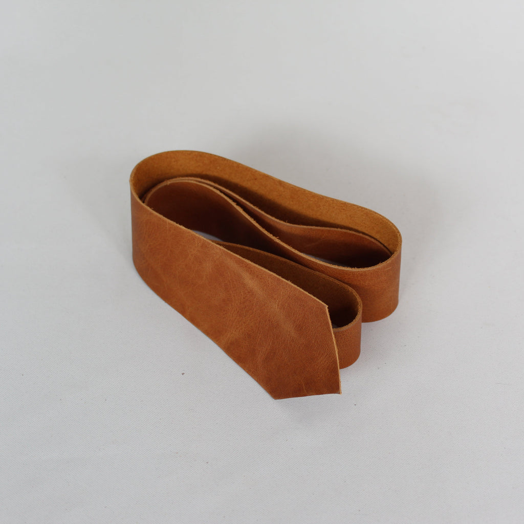 Leather Tie - Tan