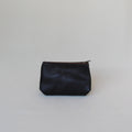 Small Leather Make-Up Bag - Black