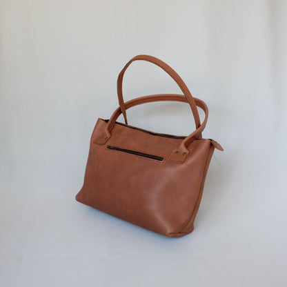 Leather Cybil Handbag - Tan
