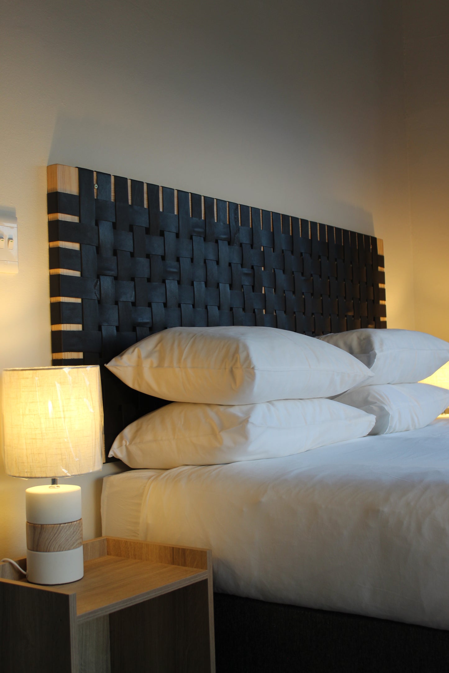 Woven Leather Headboard