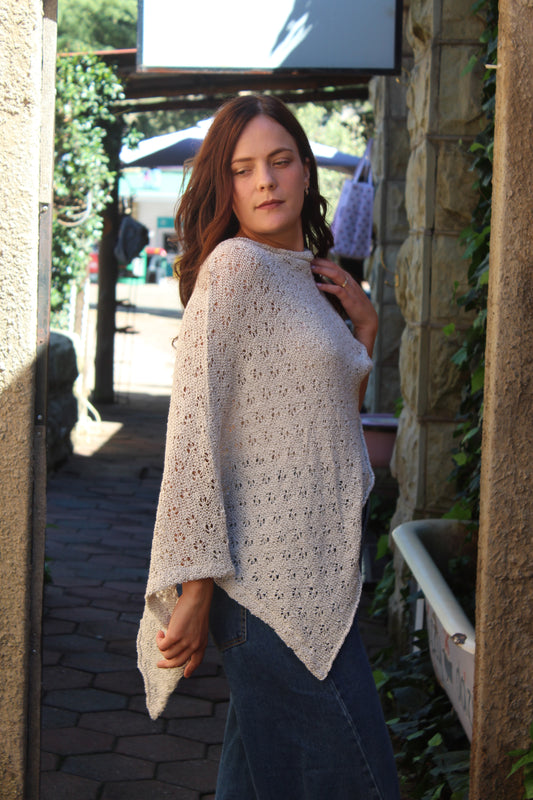 Summer Flower Knit Shawl