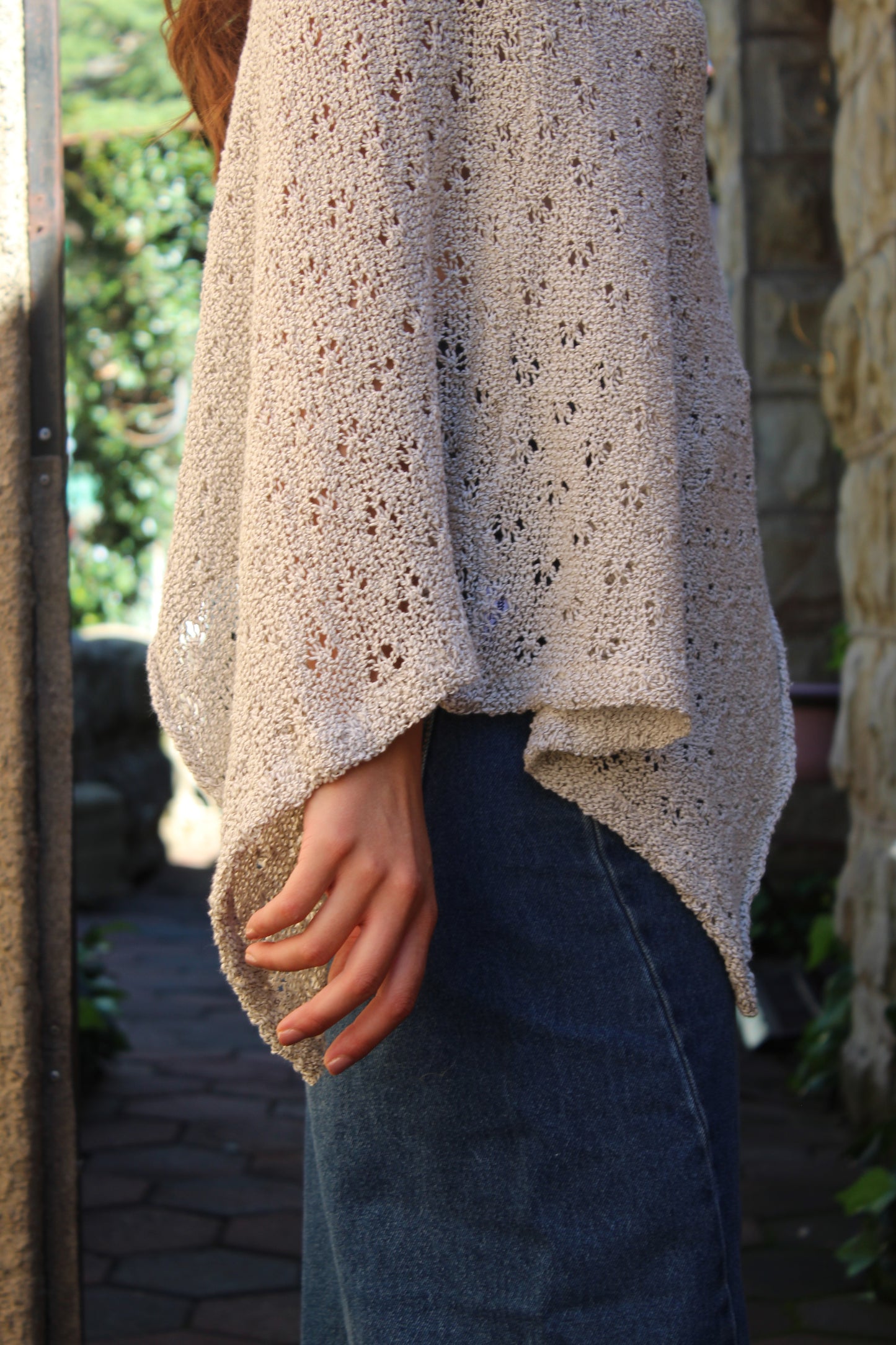 Summer Flower Knit Shawl