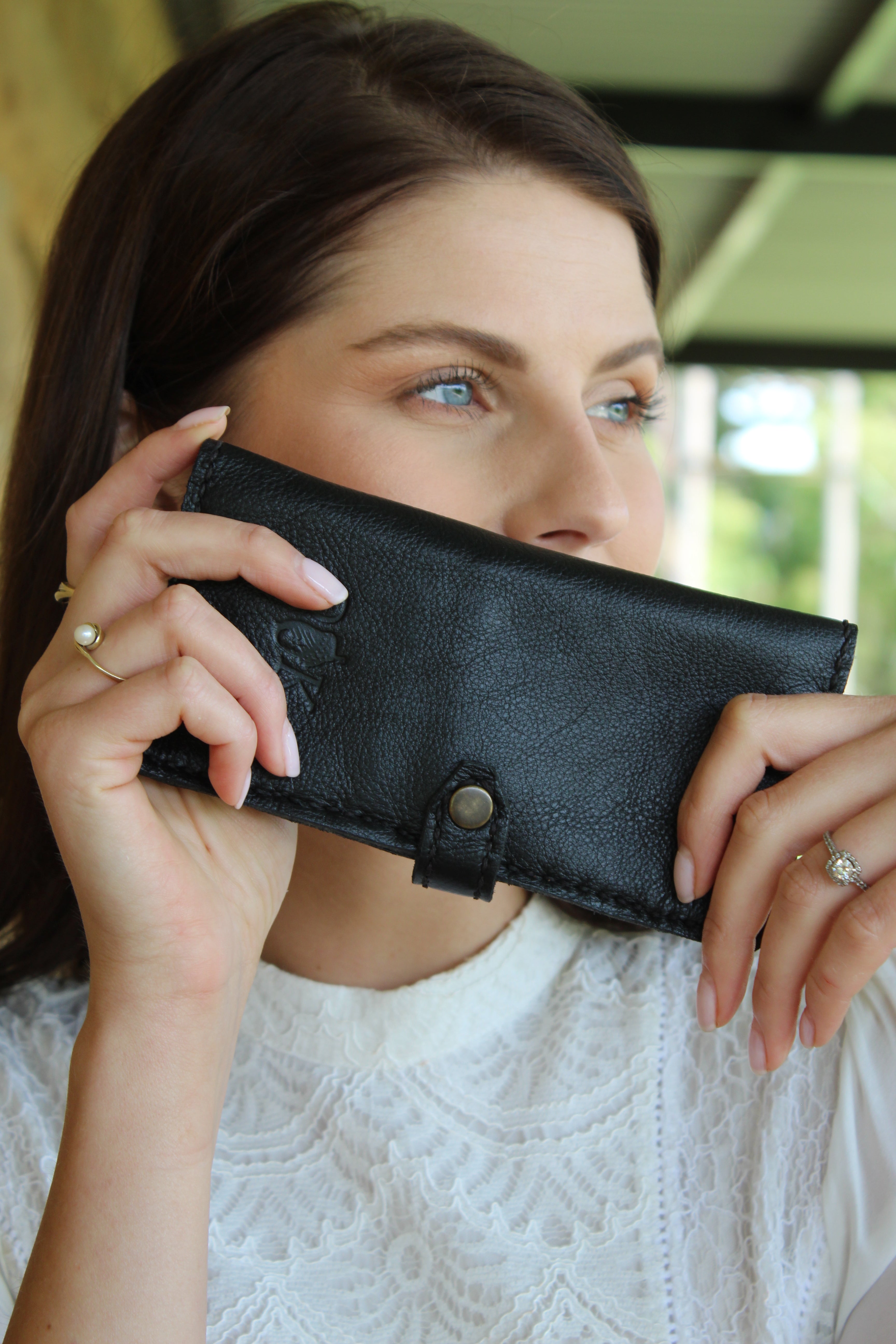 Ladies Leather Wallet - Black