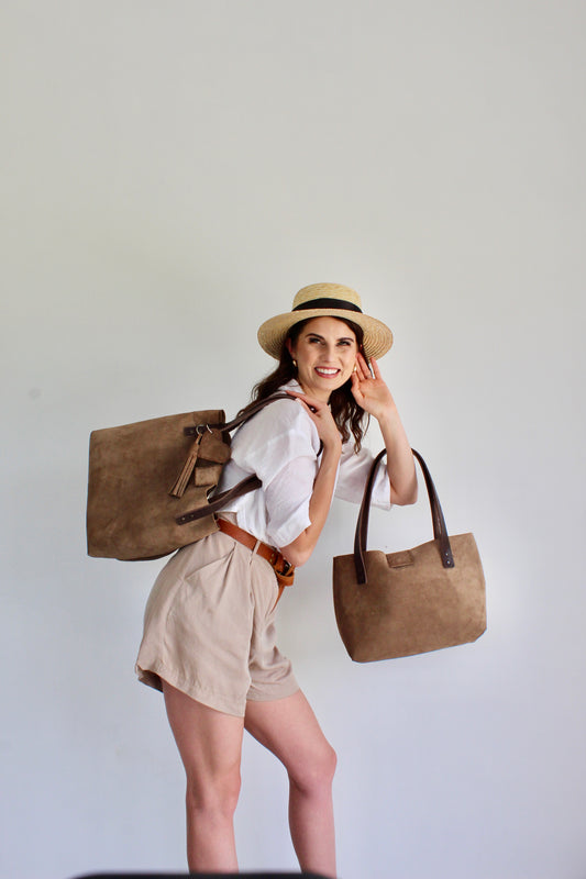 Suede Tote