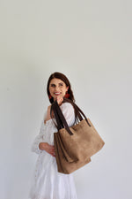 Load image into Gallery viewer, Suede Tote
