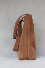 Load image into Gallery viewer, BROWN Suede Classic Tote

