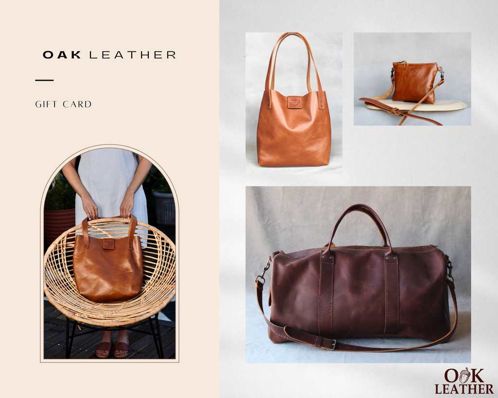 gift card oak leather
