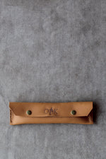 Load image into Gallery viewer, photo of the pencil case in tan
